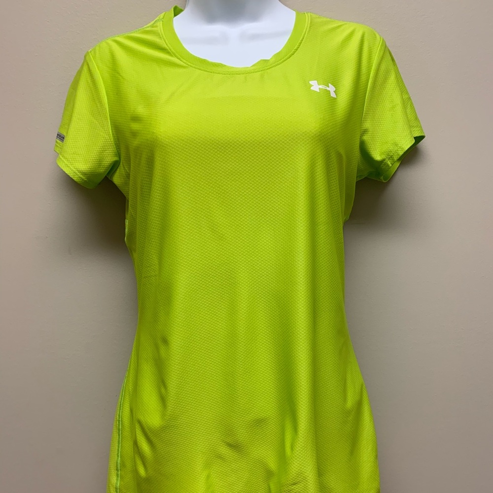 Under Armour Green Active Top Heat Gear Medium